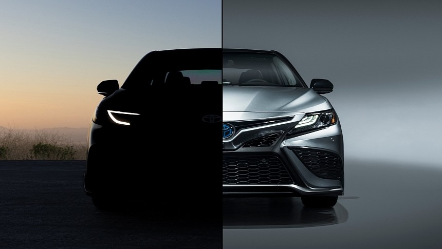2025 Toyota Camry teaser (not confirmed) and XV70 Camry