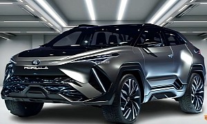 2025 Toyota Corolla Cross Hybrid Has a Deeply Fake Appearance in Redesign Presentation