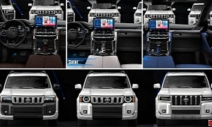 2025 Toyota Land Cruiser 250 (Prado) Unofficially Shows Its Faces and Colorful Interior