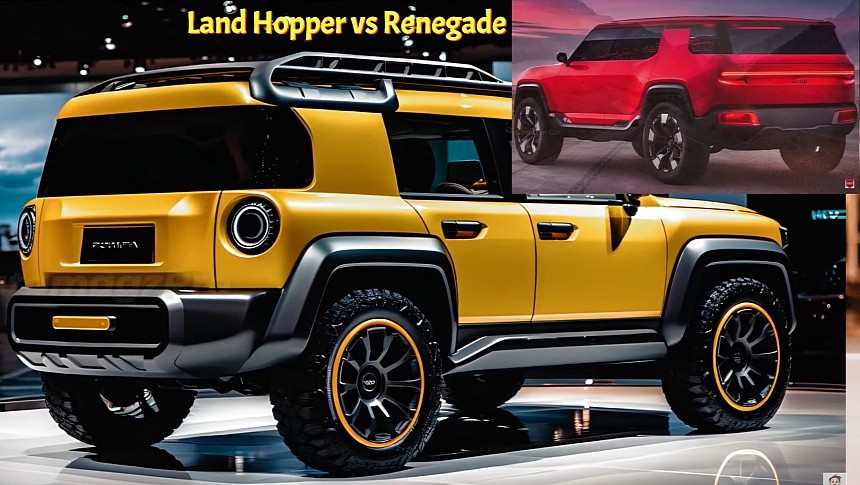 2025 Toyota Land Hopper vs Jeep Renegade renderings