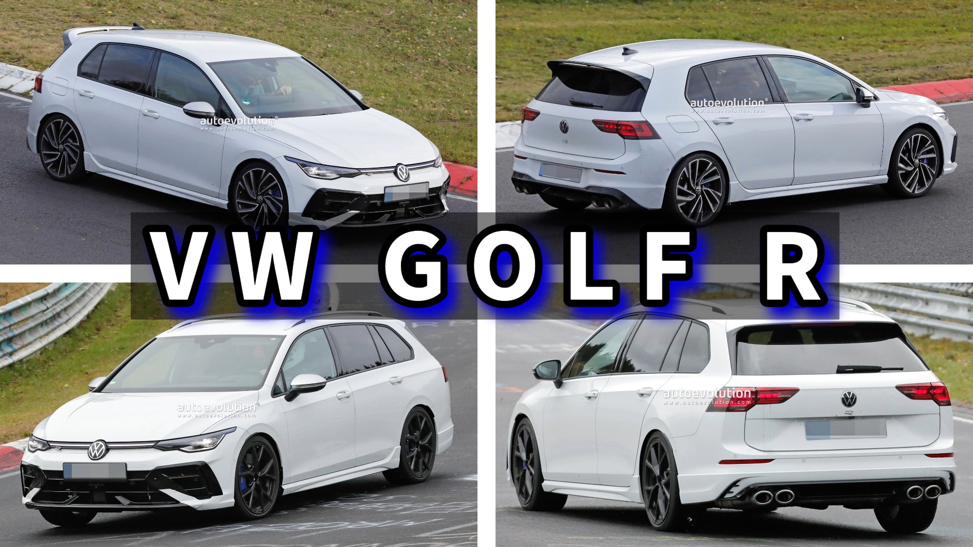 2025 VW Golf R Spied in Hatch and Wagon Flavors, Can You Spot the Changes?  - autoevolution