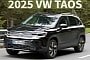 2025 VW Taos Shows Bold Look Beneath Camouflage Ahead of Imminent Unveiling