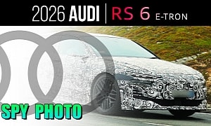 2026 Audi RS 6 e-tron Spied Towing, Shows 21-Inch Wheels Mounted With Pirelli Rubber