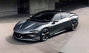 2026 Ferrari Four-Door EV Looks Tasty and Fast but Only Across Imagination Land