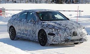 2026 Mercedes-AMG CLA EV Spied Cold-Weather Testing, Sports Concept CLA Class Design Cues