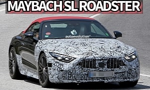 2026 Mercedes-Maybach SL Makes Spy Debut, Could It Hide a V12 Engine Under the Hood?