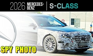 2026 Mercedes S-Class Points Its Fresh Nose and Starry Headlights at the Road