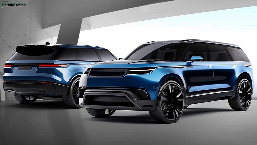 2026 Range Rover Electric rendering by Digimods DESIGN 