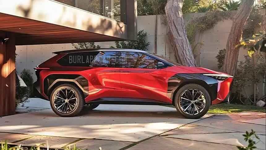 2026 Toyota Highlander EV rendering by vburlapp