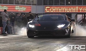 2,060-HP Wheelie Huracan Shows Exactly How It Feels to Be the Fastest Drag Lambo
