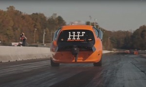 2,100 HP Manual Toyota Supra Does Ridiculous Wheelie for One-Second 0-60 MPH