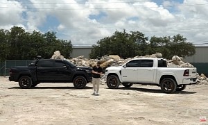 2,200+ HP Ram TRX Trucks Show Black-or-White Attire While Sitting Posh on Copper