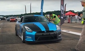 221 MPH Half-Mile Runs Is What 1,800 HP Nissan GT-Rs Are Made for