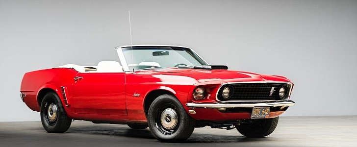 1969 Ford Mustang 428 Cobra Jet Convertible up for auction on Bring a Trailer 