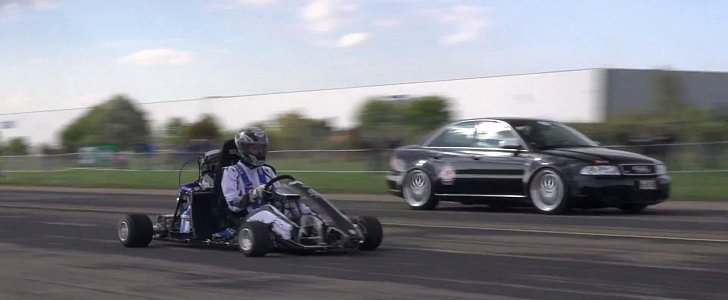 230 hp Mega-Kart drag racing