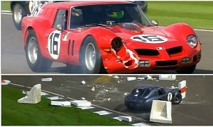 $23M Ferrari Breadvan Crashes But Keeps Racing, $7.5M Cobra Hits Barrier at Goodwood