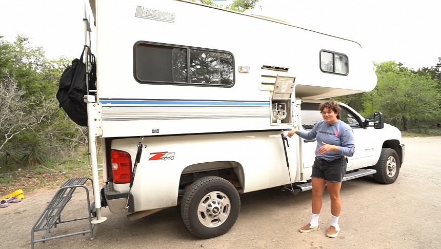24-Year-Old Truck Camper Was Renovated With a Funky Aesthetic and Plenty Creature Comforts