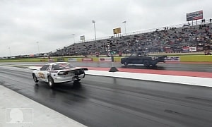 2,500-HP Chevy S10 Drags Stick Shift Camaro and Supra, Obliteration Follows Swiftly