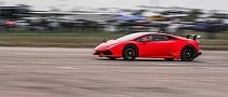 2,500 HP Lamborghini Huracan Performante Sets 1/2-Mile DCT Record: 242 MPH Pass
