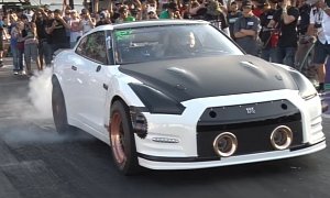 2,500 HP Nissan GT-R Alpha G Sets 6s 1/4-Mile World Records, Is a Customer Car