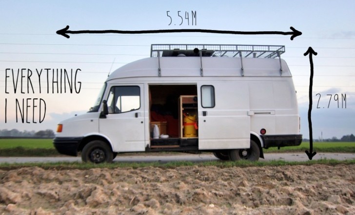 Mike Hudson's converted camper van