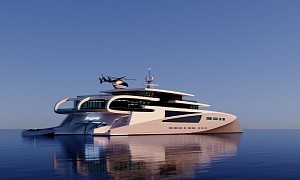 265 Ft Project M Megayacht Is a High-Performance Private Island Flooded With Light