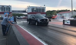 2.7-liter EcoBoost V6 Ford F-150 Tuned To 540 RWHP, Shows Off At the Drag Strip