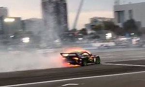 2JZ-Engined 2020 Toyota Supra Bursts Into Flames with Daigo Saito Drifting