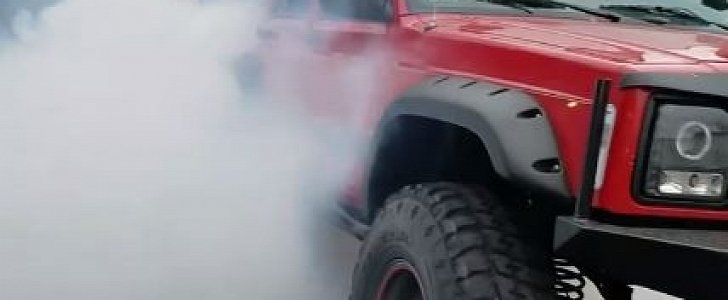 2JZ-Powered Jeep Cherokee Does a Burnout in RWD Mode - autoevolution