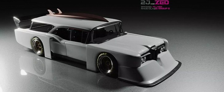 2JZ swap 1959 Edsel Villager station wagon rendering to reality by altered_intent 