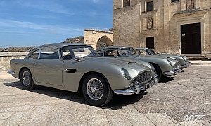 3 Aston Martin DB5 Ready for Action on James Bond 25 Set