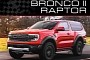 3-Door Ford Bronco II Raptor Gets 1980s Inspiration and 2024 Ranger Raptor DNA