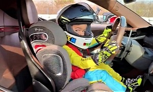 3-Year-Old Kid Laughs Off Ferrari's SF90 Child Seat Recall by Using Driver's Seat Instead