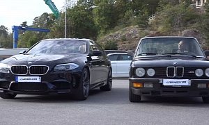 30 Years of Technology Showcased by a BMW E28 M5 and a BMW F10 M5