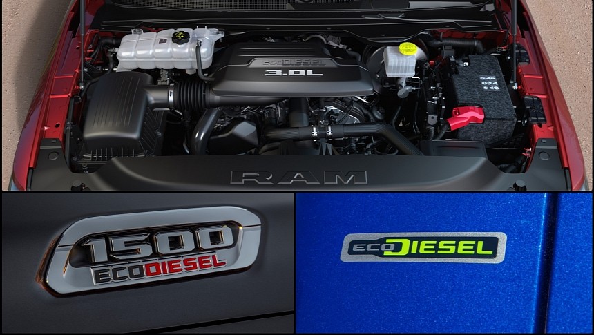3.0L EcoDiesel V6 in the Ram 1500 and Jeep Wrangler