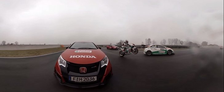 360-Degree Action with a MotoGP Honda