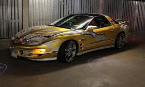 $3.66 Million Pontiac Trans Am Comes with Gold Leaf and Rhinestones