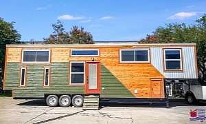 39-Ft-Long Tiny Home Boasts a Clever Design, Has Two Sheds and Four Sleeping Areas