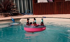 3D-Printed RC Boat Serves You Drinks and Snacks While You're Chillin' in the Pool