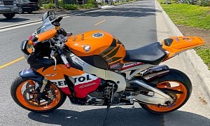 3K-Mile '09 Honda CBR1000RR Repsol Packs Upgraded Ohlins Suspension and New Michelin Shoes