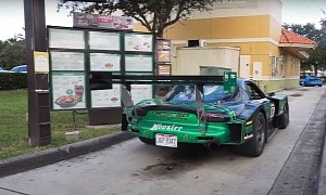 4 Rotor Mazda RX-7 Is Basically A Street Legal 787B, Goes to a Drive-Through