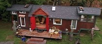 $40,000 Picturesque Tiny Home Was Entirely Handmade, It Took Three Years to Build