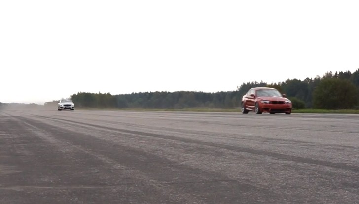 bmw 1m coupe vs cla45 amg