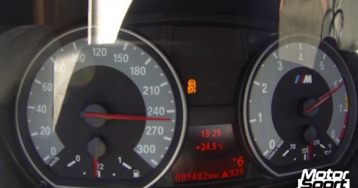 BMW E82 1M Coupe at 250 km/h