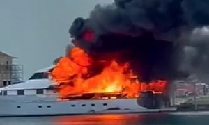 $4.5 Million Yacht 'Chanson' Burns Down to a Crisp, EV Battery Might Be to Blame