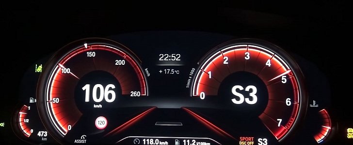 462 HP BMW M550i Acceleration Test: 0 to 50 KM/H in 1.6 Seconds