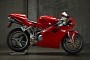 4,700-Mile 2001 Ducati 748 Flexes Carbon Fiber Exhaust Mufflers From Termignoni