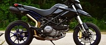 4K-Mile 2012 Ducati Hypermotard 796 Exhibits Blue Subframe and Wheels, Looks Funky