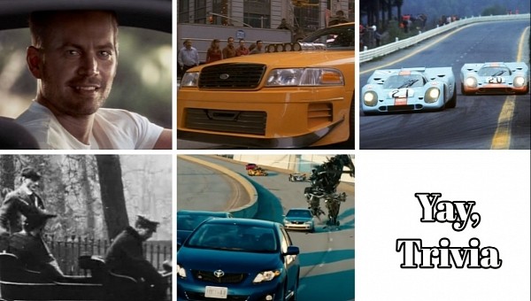 Cool Trivia About Cars and Movies