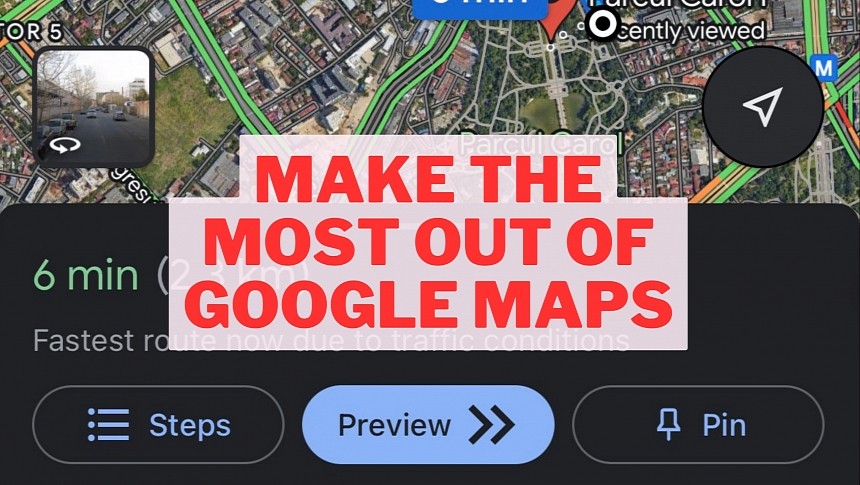 Google Maps settings to improve navigation